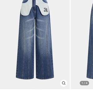 Stylish Blue Wide-Leg Jeans